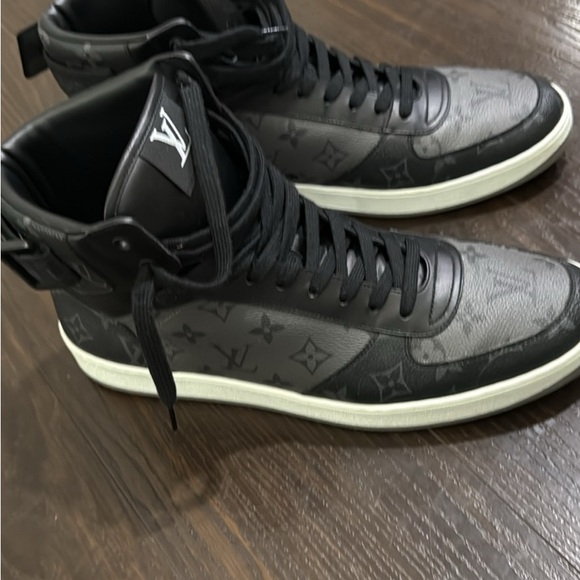 Louis Vuitton Monogram Black and Gray Sneakers - Picture 1 of 5
